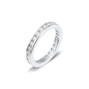 Full tourPlatinum rail Dahlia 1.43 ct-6 gr